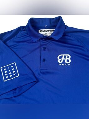 Friday Beers Golf Polo Shirt Performance Preppy Sport Logo Hit Different Men’s L